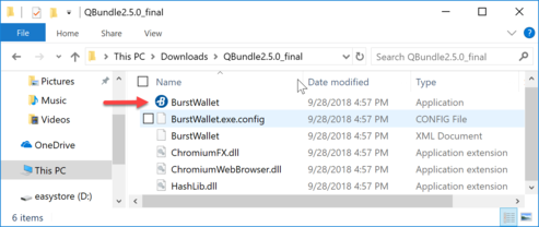 Ejecute la aplicación de configuración